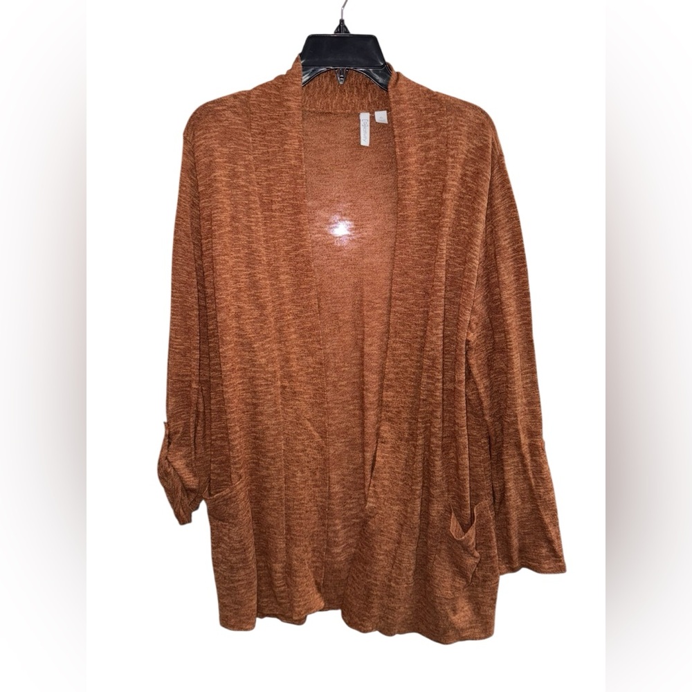 Relativity Burnt Orange Knit Cardigan XL